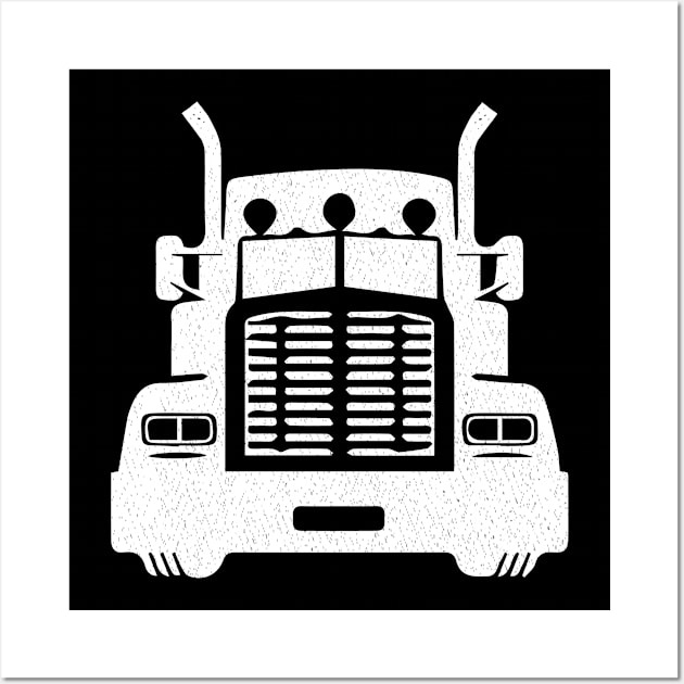 Truck trucker truck driver Wall Art by HBfunshirts